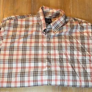 Jos A Bank Long Sleeved Plaid Button Up - Size XL